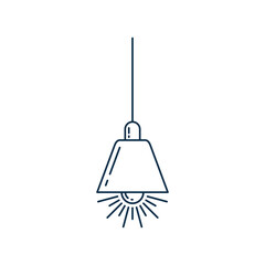 living room lamp icon vector template