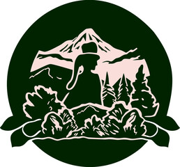 Mountains logo Design