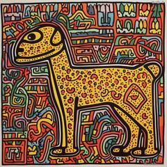 dog_in_keith_haring_style