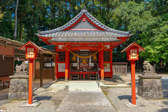 郡山八幡神社の風景（伊佐市）