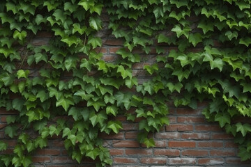 Fototapeta na wymiar Ivy Brick Wall