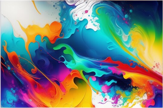abstract colorful background with rainbow
Created using generative AI.