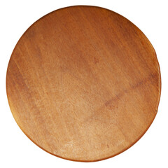 Pizza wooden cutting board empty. Top view.