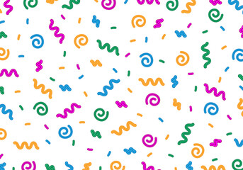 Abstract modern confetti  seamless pattern for tiles, background