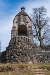Fototapeta na wymiar Schlacht vom Morgarten Denkmal 1315 am Ägerisee in der Schweiz