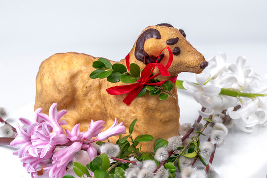 zwierzak, wielkanoc, baran, święta, ciasto