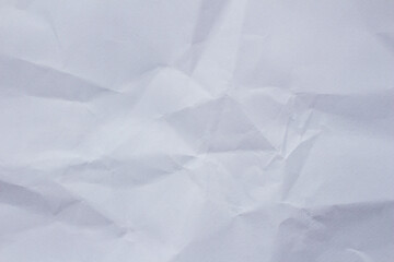 Obraz premium Wrinkled white paper texture or background
