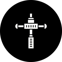 Disc Detainer Glyph Inverted Icon