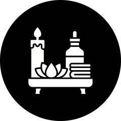 Spa Glyph Inverted Icon