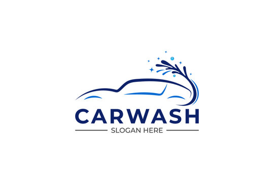 car washing pressure power soft wash cleaning automotive auto detailing and mobile detailing logo