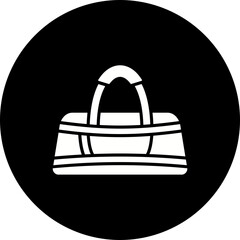 Gym Bag Glyph Inverted Icon
