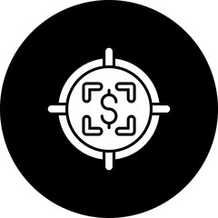 Focus Glyph Inverted Icon