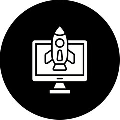 Startup Glyph Inverted Icon