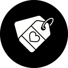 Price Tag Glyph Inverted Icon