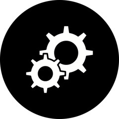 Settings Glyph Inverted Icon