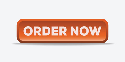 orange 'Order Now' button for web design and online shopping banners. Promotional vector illustration for e-commerce websites