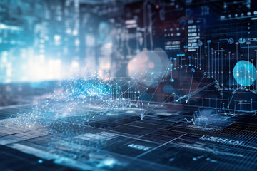Medical examination results are analyzed alongside increasing data graphs on a laptop, showcasing the thriving healthcare sector.