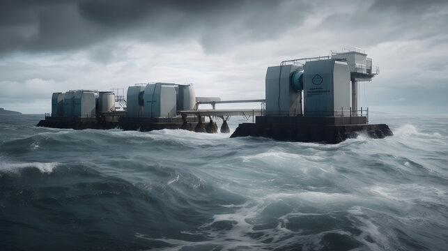 Offshore tidal power plant, Generative AI