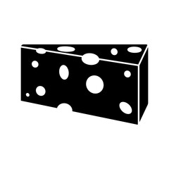 Cheese icon vector. Milk product illustration sign. Food symbol. Cheese farm logo.