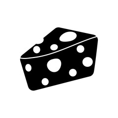 Cheese icon vector. Milk product illustration sign. Food symbol. Cheese farm logo.