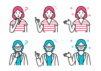 ビジネスパーソンのアイコンセット