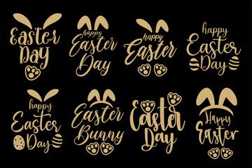 Happy easter lettering. Happy easter for a printing on demands
