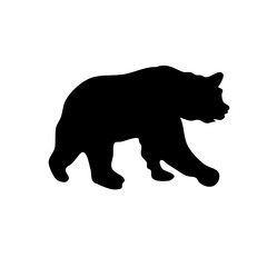 Fototapeta na wymiar various bear silhouettes