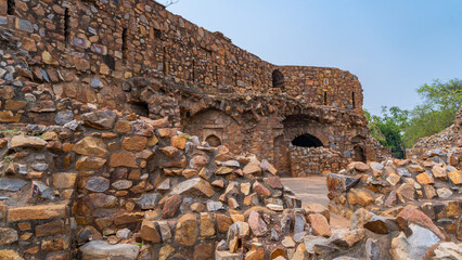 Feroz Shah Kotla fort located in New Delhi, India