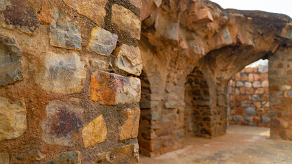 Feroz Shah Kotla fort located in New Delhi, India