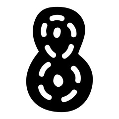 Figure 8 Or Eight. Hand Drawn Illustration