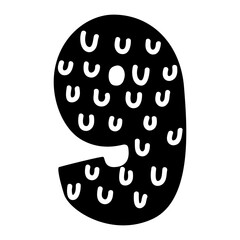 Figure 9 Or Nine. Hand Drawn Illustration