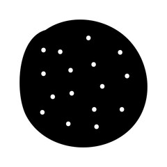 Dot Sign. Hand Drawn Illustration