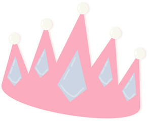 Pink princess crown