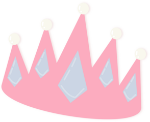 Pink princess crown