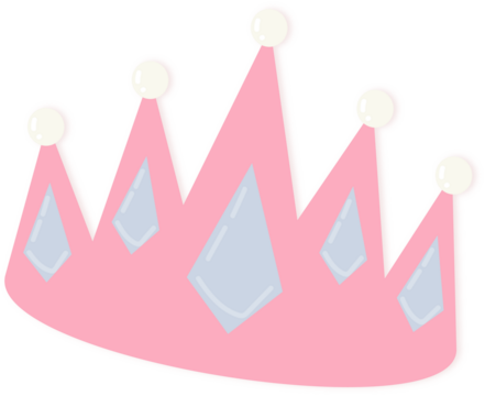 Pink princess crown