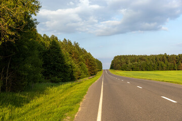 paved road for car traffic