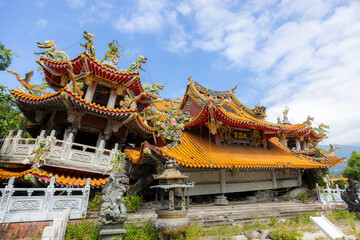 Obraz premium Jiji Wuchang Temple in Nantou of Taiwan
