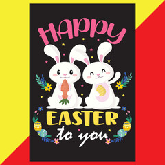 Happy easter to you t-shirt design.