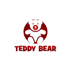 Teddy bear plush toy icon isolated on transparent background