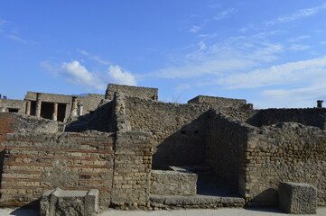 Antigas construções de Pompeia