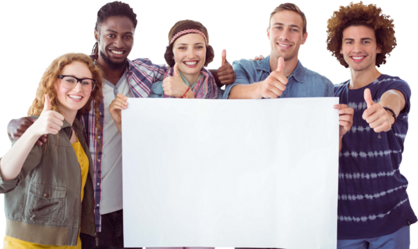 Fashion students smiling at camera together
