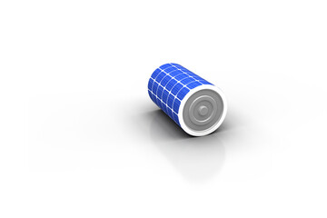 Vector image of 3d solar battery