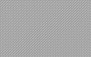 Seamless contemporary traditional oriental geometric curve pattern. Creative art motif vector illustration