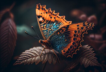 Plakat butterfly 12. Generative AI
