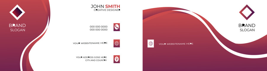 Clean Design Business Card Layout