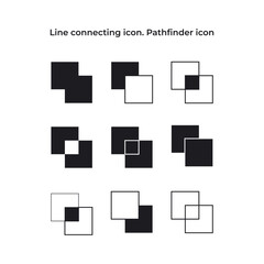 Line connecting icon