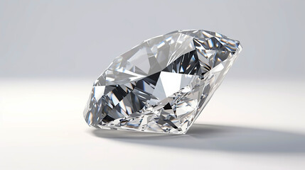 Gemstone. diamond on white background
