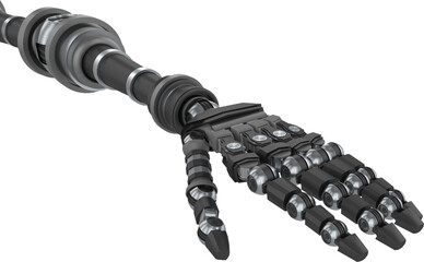 Close up of robotic hand