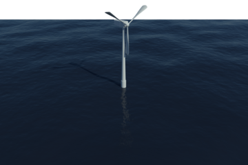 Digital generated image of windmill