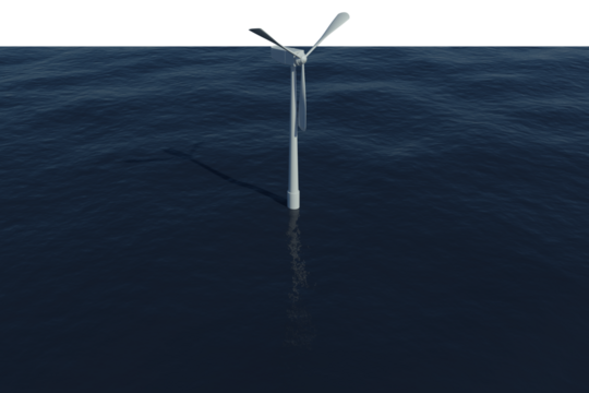 Digital generated image of windmill